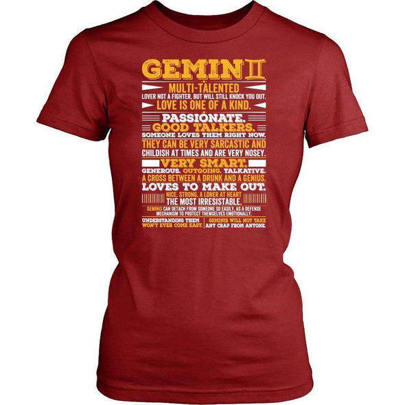 T-shirt - GEMINI LONG QUOTES SHIRT