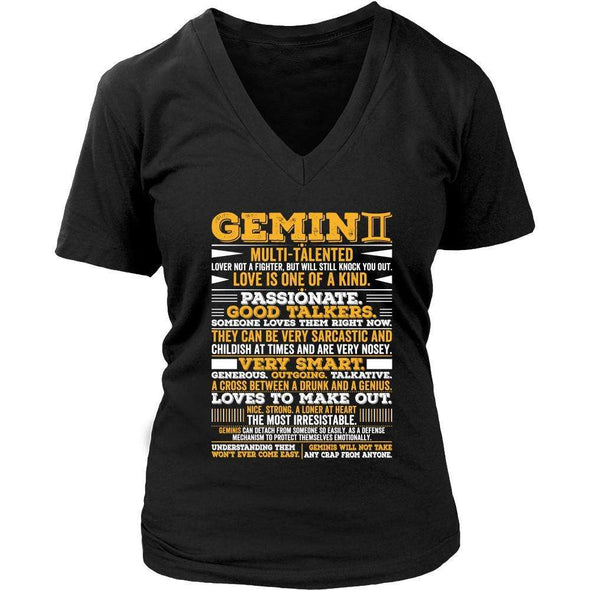 T-shirt - GEMINI LONG QUOTES SHIRT
