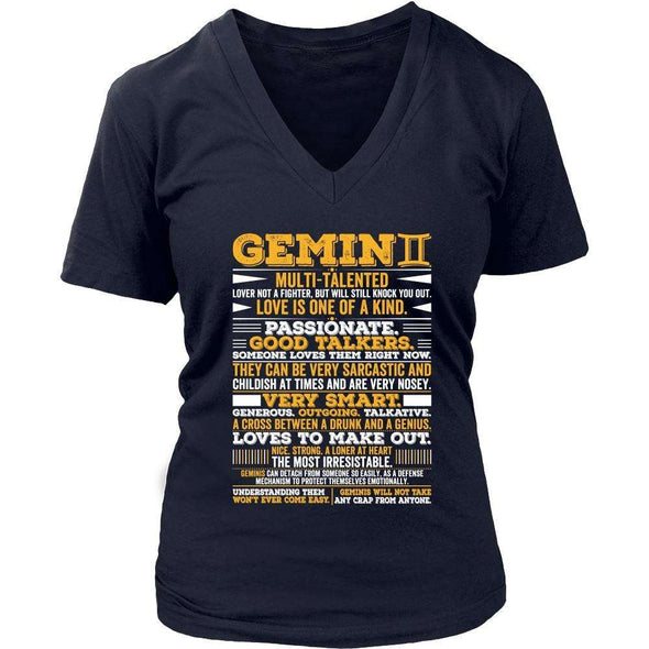 T-shirt - GEMINI LONG QUOTES SHIRT