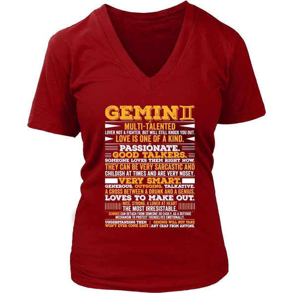 T-shirt - GEMINI LONG QUOTES SHIRT