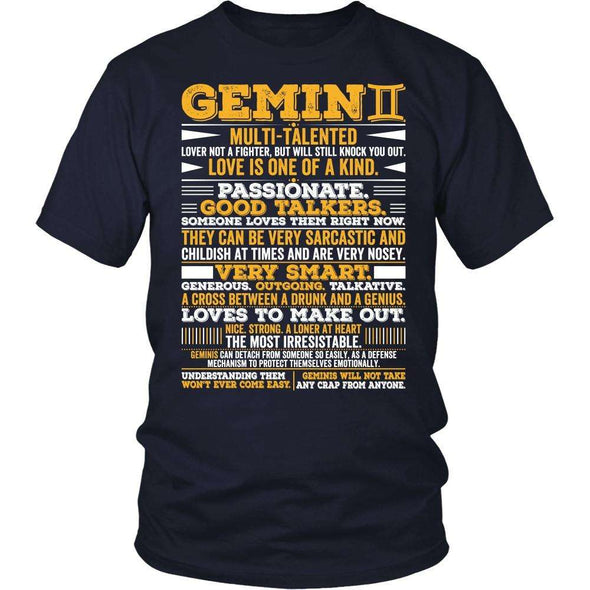 T-shirt - GEMINI LONG QUOTES SHIRT