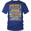 T-shirt - GEMINI LONG QUOTES SHIRT