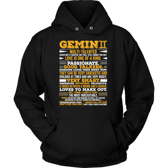 T-shirt - GEMINI LONG QUOTES SHIRT
