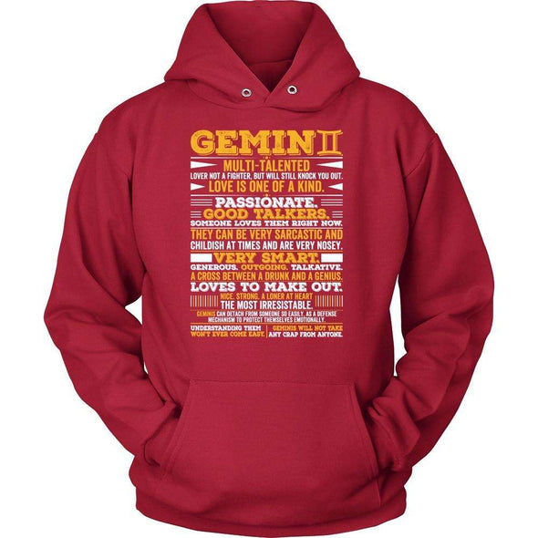 T-shirt - GEMINI LONG QUOTES SHIRT