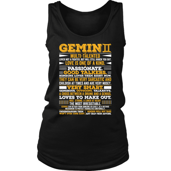 T-shirt - GEMINI LONG QUOTES SHIRT