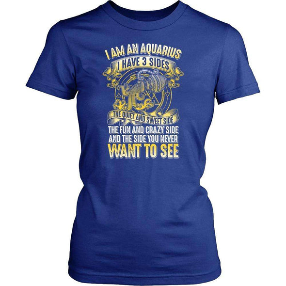 T-shirt - I HAVE 3 SIDES - AQUARIUS SHIRT