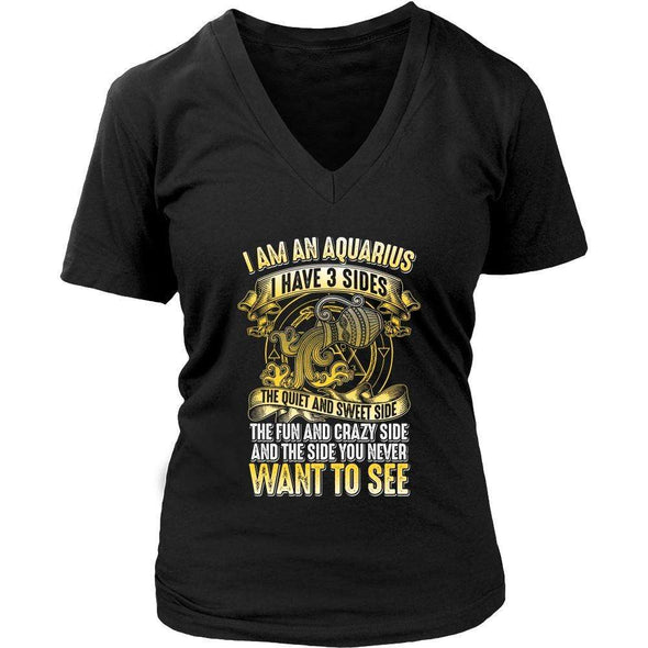 T-shirt - I HAVE 3 SIDES - AQUARIUS SHIRT