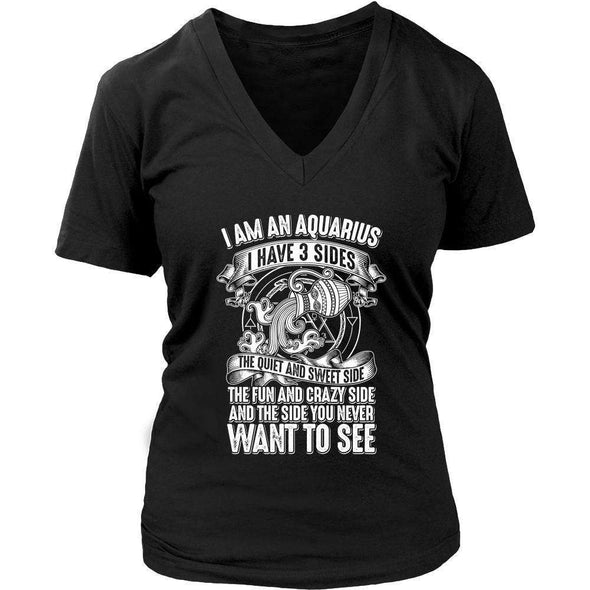 T-shirt - I HAVE 3 SIDES - AQUARIUS SHIRT