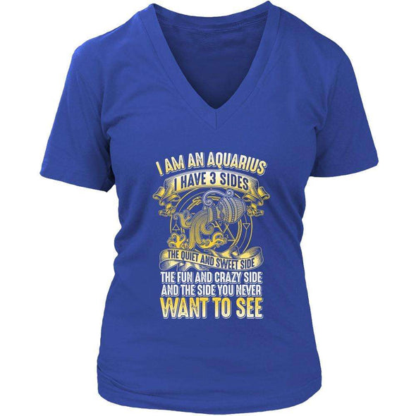 T-shirt - I HAVE 3 SIDES - AQUARIUS SHIRT