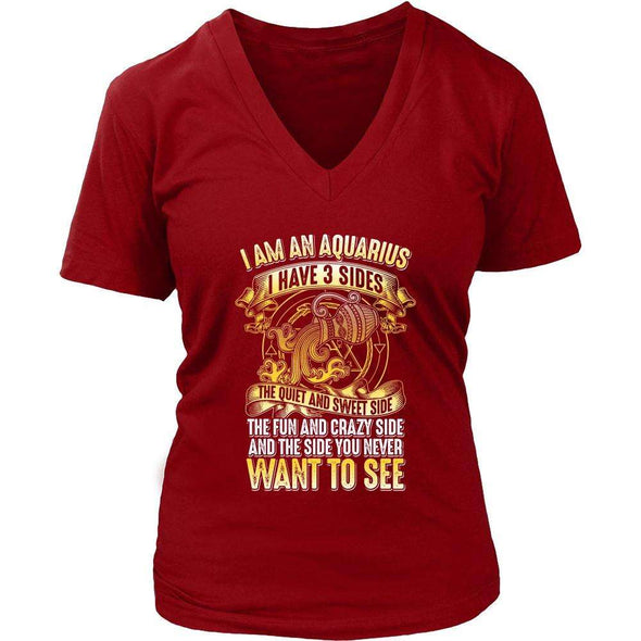 T-shirt - I HAVE 3 SIDES - AQUARIUS SHIRT