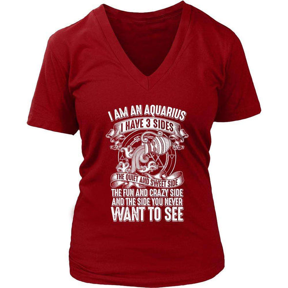 T-shirt - I HAVE 3 SIDES - AQUARIUS SHIRT