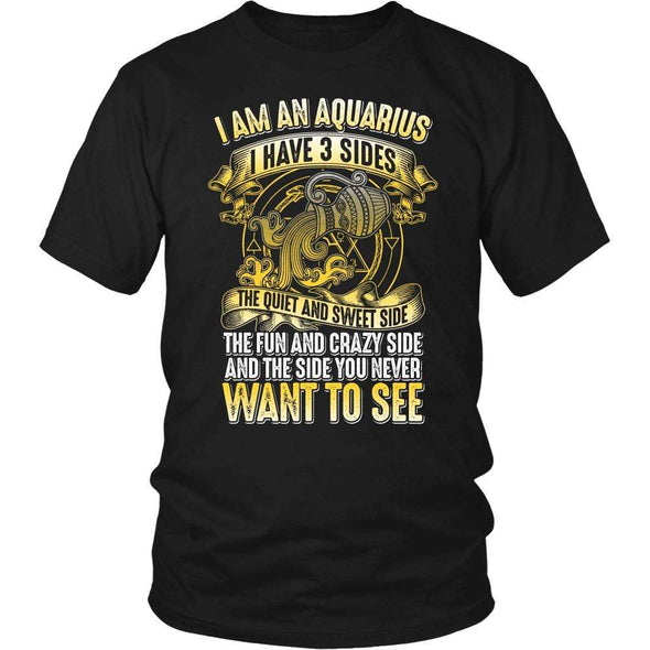 T-shirt - I HAVE 3 SIDES - AQUARIUS SHIRT