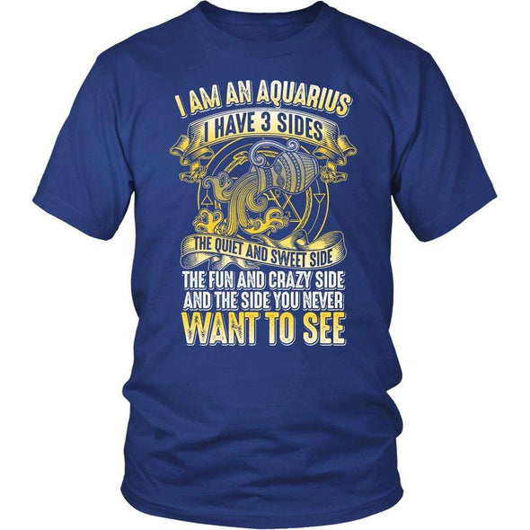 T-shirt - I HAVE 3 SIDES - AQUARIUS SHIRT