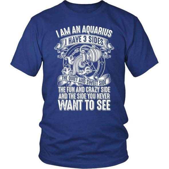 T-shirt - I HAVE 3 SIDES - AQUARIUS SHIRT