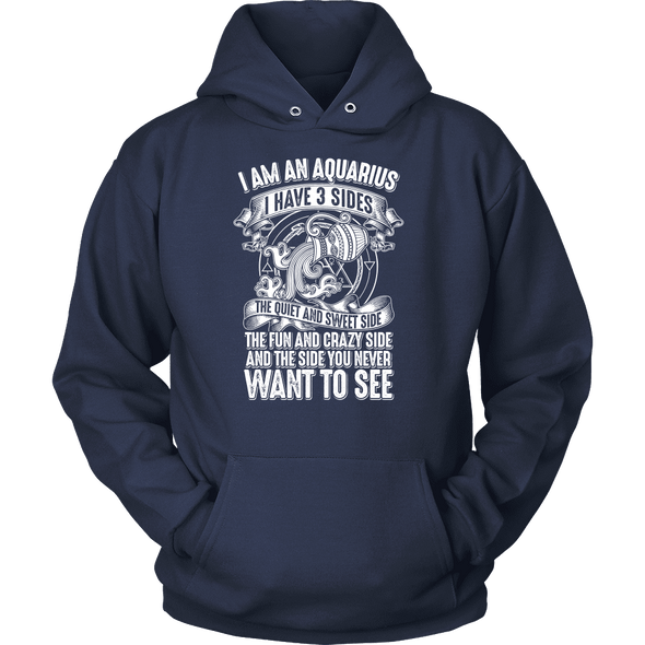 T-shirt - I HAVE 3 SIDES - AQUARIUS SHIRT
