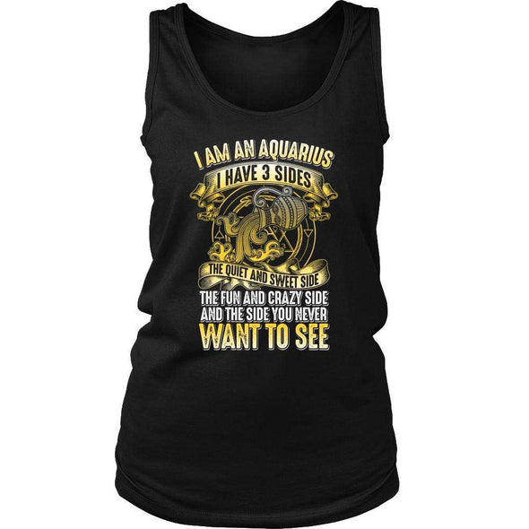 T-shirt - I HAVE 3 SIDES - AQUARIUS SHIRT