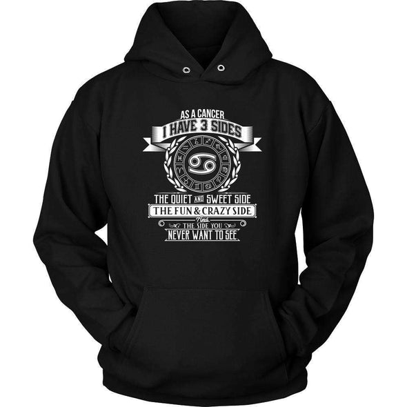 T-shirt - I HAVE 3 SIDES - CANCER SHIRT