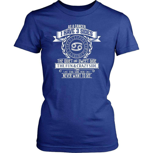 T-shirt - I HAVE 3 SIDES - CANCER SHIRT
