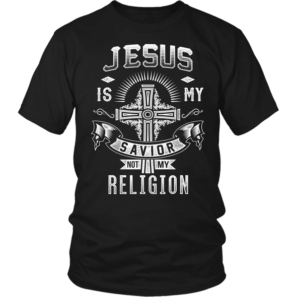 T-shirt - JESUS IS MY SAVIOR, NOT MY RELIGION - SHIRT
