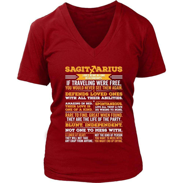 T-shirt - SAGITTARIUS LONG QUOTES SHIRT.