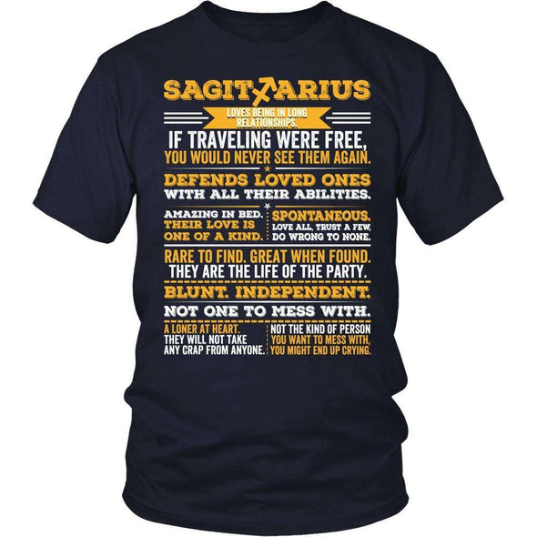 T-shirt - SAGITTARIUS LONG QUOTES SHIRT.