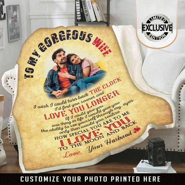 My Gorgeous Wife Personalized Blanket