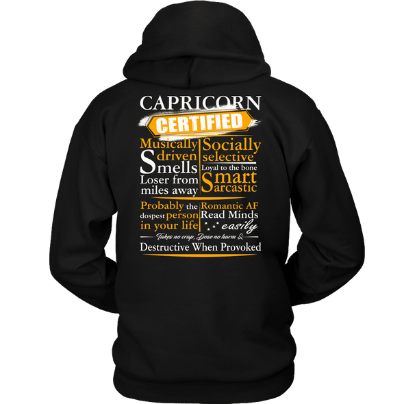 Limited Edition ***Capricorn Certified Back Print*** Shirts & Hoodies