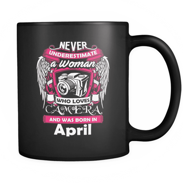 April Women Who Loves Camera Mug