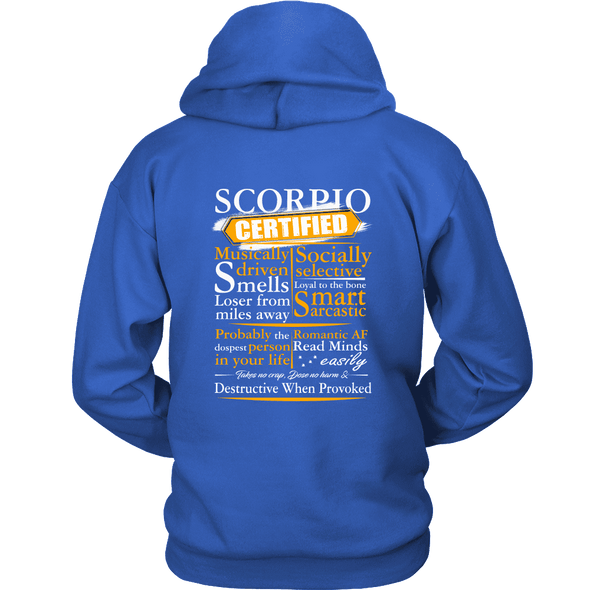 Limited Edition ***Scorpio Certified Back Print*** Shirts & Hoodies