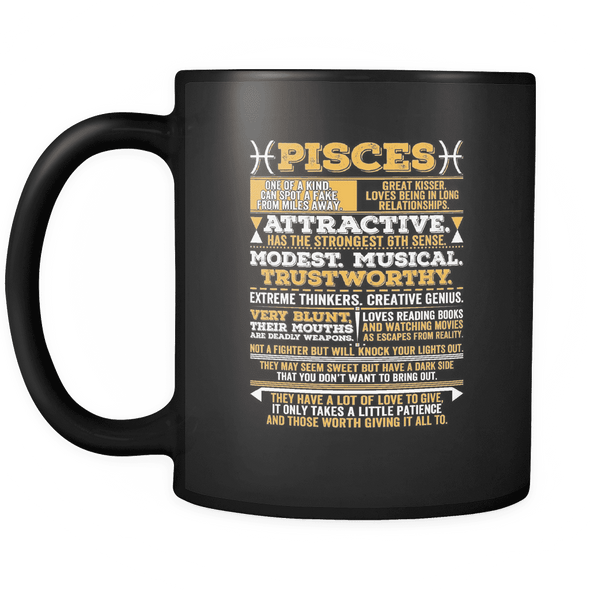 Pisces Long Quote Mug