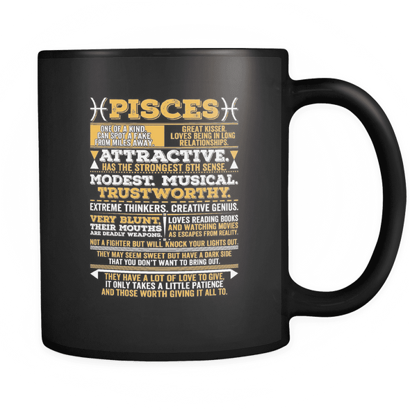 Pisces Long Quote Mug